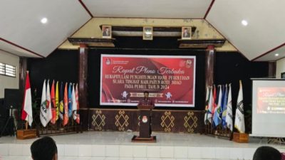 Pleno KPU,Pj Bupati Rote Ndao Meminta Penyelenggara Pemilu Jaga Integritas Bersikap  Jujur