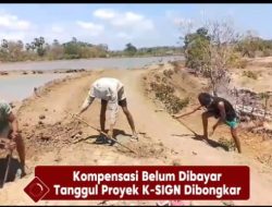 Diduga Belum Bayar Kompensasi, Tanggul Proyek K-SIGN di Rote Ndao Dibongkar Warga