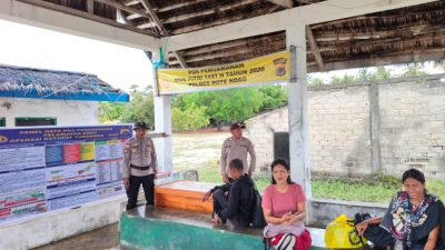 Wujudkan Kamtibmas di Beranda Selatan NKRI, Polres Rote Ndao Siagakan Personel di Pulau Ndao Nuse