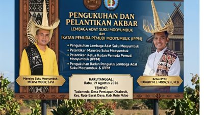 Melintasi Waktu dari Tahun 1790, Suku Mooyumbuk Sambut Nahkoda Baru di Rote Ndao