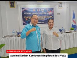 Nahkodai PBVSI Rote Ndao,Apremoi Dethan Komitmen Bangkitkan Bola Volly Sambut PON 2028
